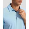 imageG Gradual Golf Shirts Short Sleeve Quick Dry Performance Moisture Wicking Collared Heather Polo Casual Athletic BusinessAlight Blue