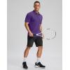 imageG Gradual Golf Shirts Short Sleeve Quick Dry Performance Moisture Wicking Collared Heather Polo Casual Athletic BusinessApurple