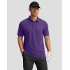 imageG Gradual Golf Shirts Short Sleeve Quick Dry Performance Moisture Wicking Collared Heather Polo Casual Athletic BusinessApurple