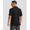 imageG Gradual Golf Shirts Short Sleeve Quick Dry Performance Moisture Wicking Collared Heather Polo Casual Athletic BusinessBblack Parallelogram