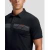 imageG Gradual Golf Shirts Short Sleeve Quick Dry Performance Moisture Wicking Collared Heather Polo Casual Athletic BusinessBblack Parallelogram