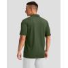 imageG Gradual Golf Shirts Short Sleeve Quick Dry Performance Moisture Wicking Collared Heather Polo Casual Athletic BusinessBdark Green Stripe