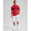 imageG Gradual Golf Shirts Short Sleeve Quick Dry Performance Moisture Wicking Collared Heather Polo Casual Athletic BusinessBred Stripe