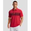 imageG Gradual Golf Shirts Short Sleeve Quick Dry Performance Moisture Wicking Collared Heather Polo Casual Athletic BusinessBred Stripe