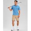 imageG Gradual Golf Shirts Short Sleeve Quick Dry Performance Moisture Wicking Collared Heather Polo Casual Athletic BusinessLake Blue