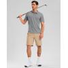 imageG Gradual Golf Shirts Short Sleeve Quick Dry Performance Moisture Wicking Collared Heather Polo Casual Athletic BusinessLight Grey