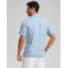 imageG Gradual Golf Shirts Short Sleeve Quick Dry Performance Moisture Wicking Collared Heather Polo Casual Athletic BusinessLt Grey Blue