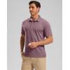 imageG Gradual Golf Shirts Short Sleeve Quick Dry Performance Moisture Wicking Collared Heather Polo Casual Athletic BusinessMerlot Red