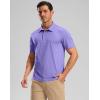 imageG Gradual Golf Shirts Short Sleeve Quick Dry Performance Moisture Wicking Collared Heather Polo Casual Athletic BusinessPurple