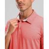 imageG Gradual Golf Shirts Short Sleeve Quick Dry Performance Moisture Wicking Collared Heather Polo Casual Athletic BusinessRed