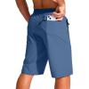 imageG Gradual Mens 11quot Board Shorts with 3 Zipper Pockets Long Swim Trunks Quick Dry Bathing Suit Swimwear Beach Shorts No LinerBlue