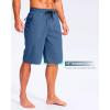 imageG Gradual Mens 11quot Board Shorts with 3 Zipper Pockets Long Swim Trunks Quick Dry Bathing Suit Swimwear Beach Shorts No LinerBlue