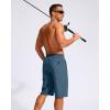 imageG Gradual Mens 11quot Board Shorts with 3 Zipper Pockets Long Swim Trunks Quick Dry Bathing Suit Swimwear Beach Shorts No LinerDark Blue