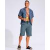 imageG Gradual Mens 11quot Board Shorts with 3 Zipper Pockets Long Swim Trunks Quick Dry Bathing Suit Swimwear Beach Shorts No LinerDusty Blue