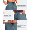 imageG Gradual Mens 11quot Board Shorts with 3 Zipper Pockets Long Swim Trunks Quick Dry Bathing Suit Swimwear Beach Shorts No LinerDusty Blue