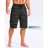 imageG Gradual Mens 11quot Board Shorts with 3 Zipper Pockets Long Swim Trunks Quick Dry Bathing Suit Swimwear Beach Shorts No LinerGreen Camo
