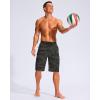 imageG Gradual Mens 11quot Board Shorts with 3 Zipper Pockets Long Swim Trunks Quick Dry Bathing Suit Swimwear Beach Shorts No LinerGreen Camo