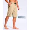 imageG Gradual Mens 11quot Board Shorts with 3 Zipper Pockets Long Swim Trunks Quick Dry Bathing Suit Swimwear Beach Shorts No LinerKhaki