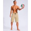 imageG Gradual Mens 11quot Board Shorts with 3 Zipper Pockets Long Swim Trunks Quick Dry Bathing Suit Swimwear Beach Shorts No LinerKhaki