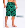 imageG Gradual Mens 11quot Board Shorts with 3 Zipper Pockets Long Swim Trunks Quick Dry Bathing Suit Swimwear Beach Shorts No LinerLeaf