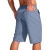imageG Gradual Mens 11quot Board Shorts with 3 Zipper Pockets Long Swim Trunks Quick Dry Bathing Suit Swimwear Beach Shorts No LinerLight Blue