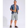 imageG Gradual Mens 11quot Board Shorts with 3 Zipper Pockets Long Swim Trunks Quick Dry Bathing Suit Swimwear Beach Shorts No LinerLight Grey