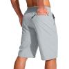 imageG Gradual Mens 11quot Board Shorts with 3 Zipper Pockets Long Swim Trunks Quick Dry Bathing Suit Swimwear Beach Shorts No LinerLight Grey