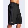 imageG Gradual Mens 11quot Long Basketball Shorts with Zipper Pockets Mesh Quick Dry Lightweight Gym Athletic Shorts for MenBlack