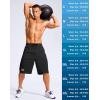 imageG Gradual Mens 11quot Long Basketball Shorts with Zipper Pockets Mesh Quick Dry Lightweight Gym Athletic Shorts for MenBlack
