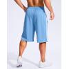 imageG Gradual Mens 11quot Long Basketball Shorts with Zipper Pockets Mesh Quick Dry Lightweight Gym Athletic Shorts for MenBlue