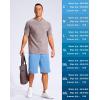 imageG Gradual Mens 11quot Long Basketball Shorts with Zipper Pockets Mesh Quick Dry Lightweight Gym Athletic Shorts for MenBlue