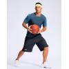 imageG Gradual Mens 11quot Long Basketball Shorts with Zipper Pockets Mesh Quick Dry Lightweight Gym Athletic Shorts for MenDark Grey