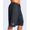 imageG Gradual Mens 11quot Long Basketball Shorts with Zipper Pockets Mesh Quick Dry Lightweight Gym Athletic Shorts for MenDark Grey