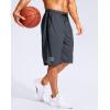 imageG Gradual Mens 11quot Long Basketball Shorts with Zipper Pockets Mesh Quick Dry Lightweight Gym Athletic Shorts for MenDusty Blue