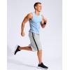 imageG Gradual Mens 11quot Long Basketball Shorts with Zipper Pockets Mesh Quick Dry Lightweight Gym Athletic Shorts for MenLight Grey