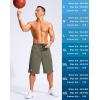 imageG Gradual Mens 11quot Long Basketball Shorts with Zipper Pockets Mesh Quick Dry Lightweight Gym Athletic Shorts for MenSage