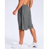 imageG Gradual Mens 11quot Long Basketball Shorts with Zipper Pockets Mesh Quick Dry Lightweight Gym Athletic Shorts for MenSteel