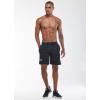 imageG Gradual Mens 2 Pack 7quot Workout Running Shorts Quick Dry Lightweight Gym Shorts with Zip PocketsBlackGray
