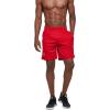 imageG Gradual Mens 2 Pack 7quot Workout Running Shorts Quick Dry Lightweight Gym Shorts with Zip PocketsBlackRed