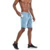 imageG Gradual Mens 2 Pack 7quot Workout Running Shorts Quick Dry Lightweight Gym Shorts with Zip PocketsLight BlueGrey