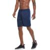 imageG Gradual Mens 2 Pack 7quot Workout Running Shorts Quick Dry Lightweight Gym Shorts with Zip PocketsNavy BlueBlue