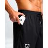 imageG Gradual Mens Athletic Workout Shorts with Pockets 5quot7quot9quot Lightweight Quick Dry Gym Basketball Running Shorts for MenBlack
