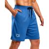 imageG Gradual Mens Athletic Workout Shorts with Pockets 5quot7quot9quot Lightweight Quick Dry Gym Basketball Running Shorts for MenBlue