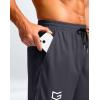 imageG Gradual Mens Athletic Workout Shorts with Pockets 5quot7quot9quot Lightweight Quick Dry Gym Basketball Running Shorts for MenDark Grey