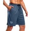 imageG Gradual Mens Athletic Workout Shorts with Pockets 5quot7quot9quot Lightweight Quick Dry Gym Basketball Running Shorts for MenDusty Blue