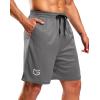 imageG Gradual Mens Athletic Workout Shorts with Pockets 5quot7quot9quot Lightweight Quick Dry Gym Basketball Running Shorts for MenGrey