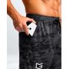 imageG Gradual Mens Athletic Workout Shorts with Pockets 5quot7quot9quot Lightweight Quick Dry Gym Basketball Running Shorts for MenGrey Camo