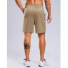 imageG Gradual Mens Athletic Workout Shorts with Pockets 5quot7quot9quot Lightweight Quick Dry Gym Basketball Running Shorts for MenKhaki