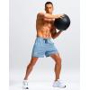 imageG Gradual Mens Athletic Workout Shorts with Pockets 5quot7quot9quot Lightweight Quick Dry Gym Basketball Running Shorts for MenLight Blue