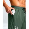 imageG Gradual Mens Athletic Workout Shorts with Pockets 5quot7quot9quot Lightweight Quick Dry Gym Basketball Running Shorts for MenOlive Green